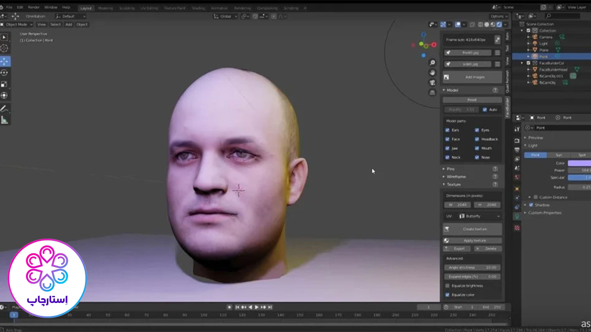 عکس سه بعدی با اسکنر سه بعدی