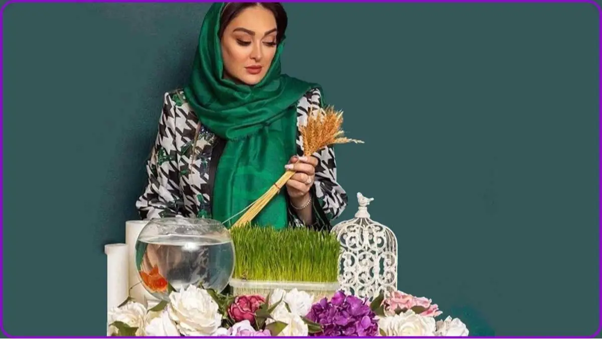 ایده عکس با سفره هفت سین