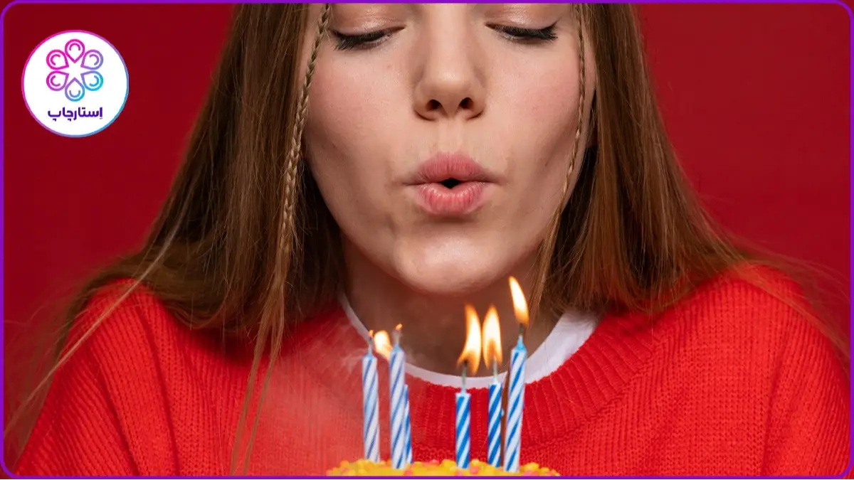 ایده عکاسی تولد در هنگام فوت کردن شمع
