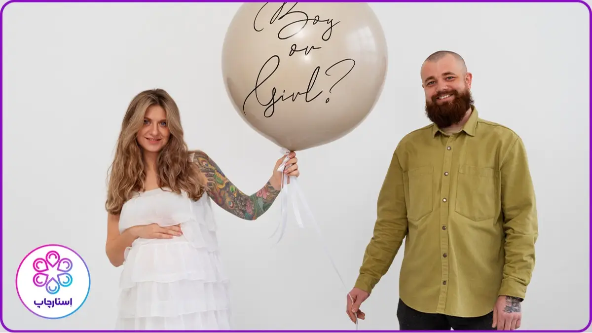 ایده عکاسی بارداری در کنار همسر