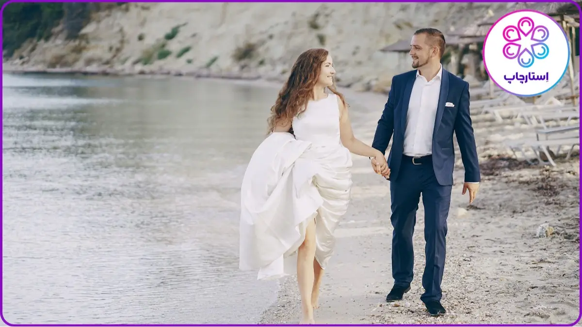 عکس عاشقانه فرمالیته کنار دریا