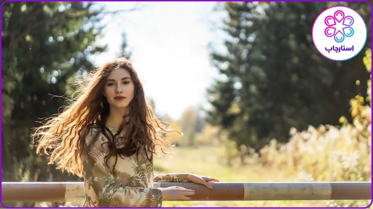 عکاسی دخترانه در جنگل و طبیعت