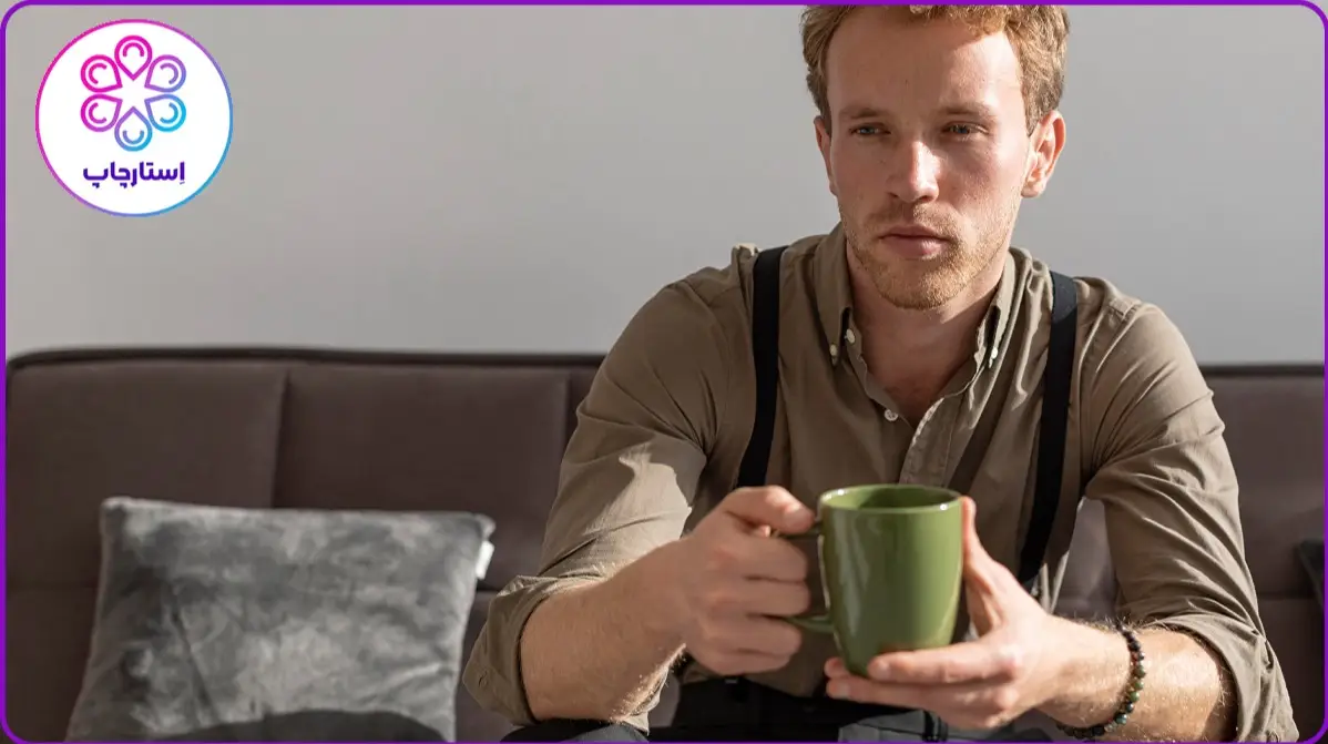 ایده عکاسی مردانه با قهوه