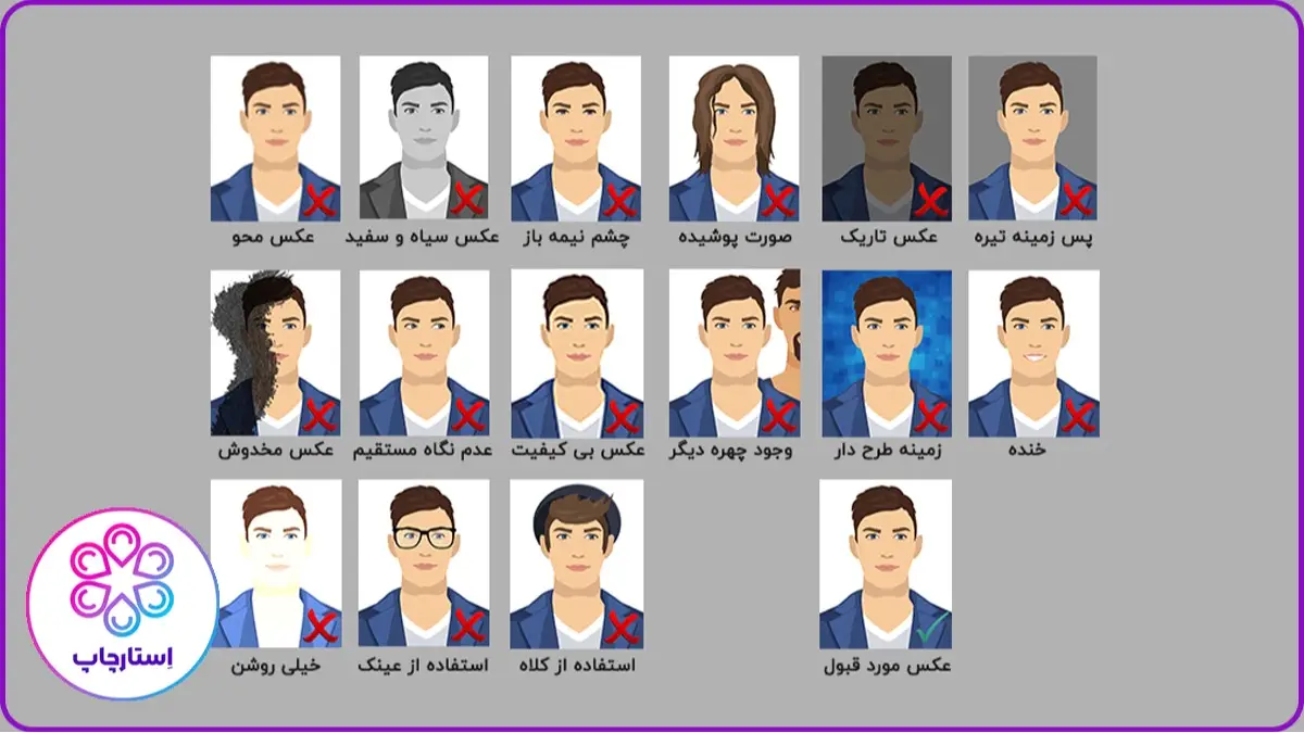 باید ها و نباید های عکس پرسنلی استاندارد