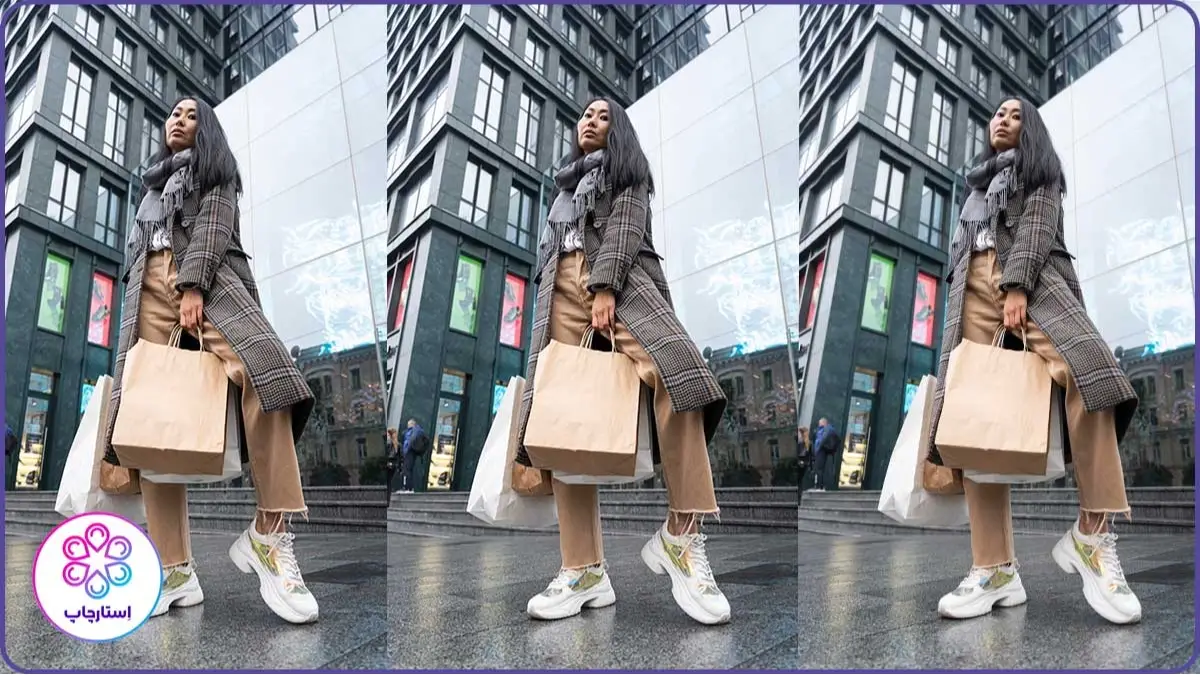 ایده عکس خیابانی با ساختمان بلند