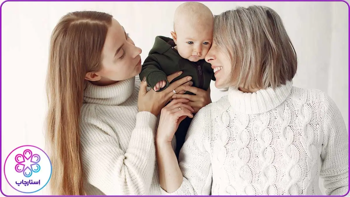 ایده عکاسی روز مادر و عکس با مادر و مادر بزرگ