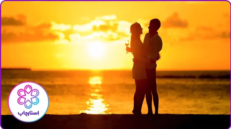 ایده عکاسی سالگرد ازدواج طلوع یا غروب خورشید