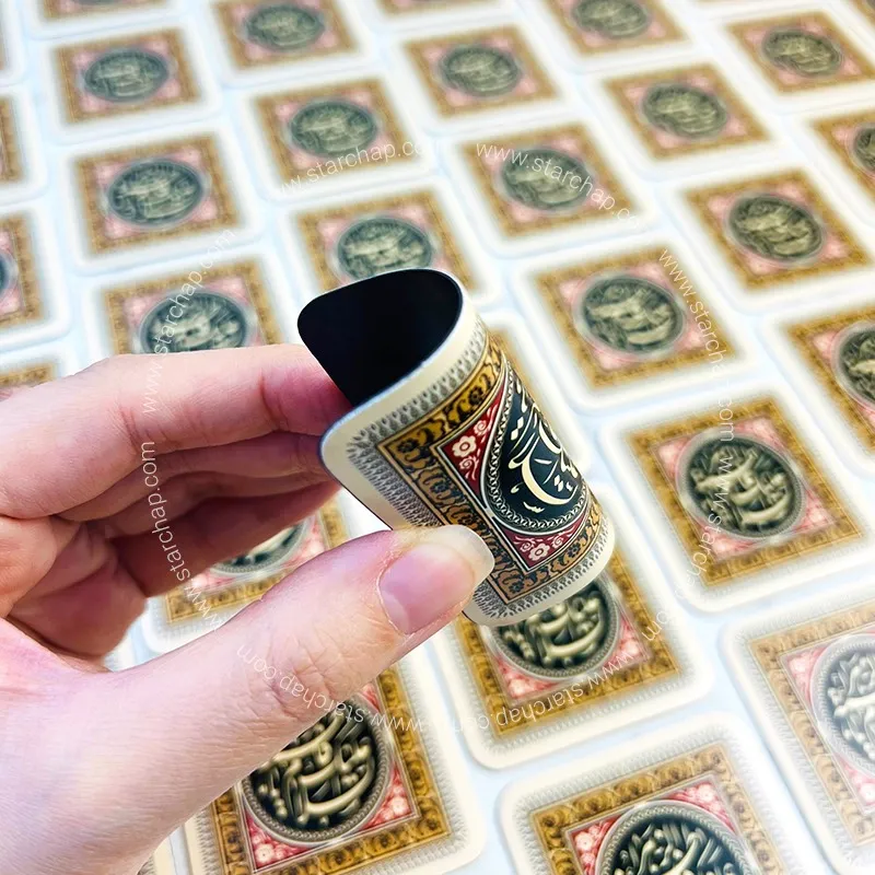 مگنت تبلیغاتی مربع 6 سانتی