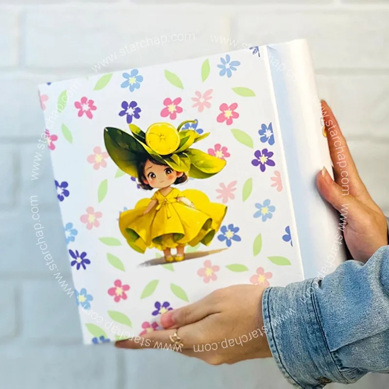 آلبوم چسبی دختر کیوت لیمویی 22 در 29