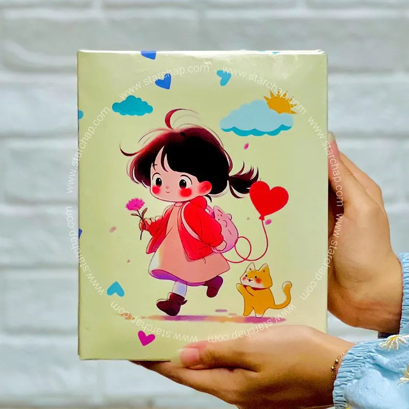 آلبوم 15 در 21 پاکتی- دختر و گربه