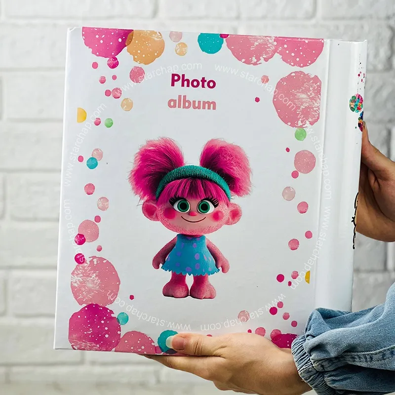 آلبوم چسبی ترول صورتی دخترونه- 15 در 21