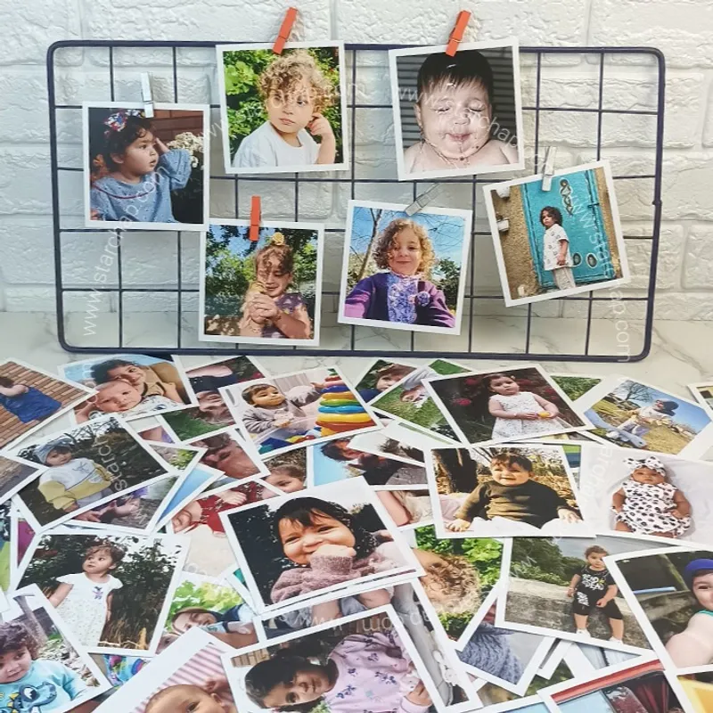 چاپ عکس مربع 10 در 10 با حاشیه سفید